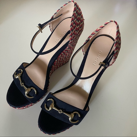 Gucci Limited Edition Horsebit Espadrille Wedges - Picture 4 of 15